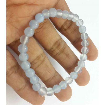 Sky Blue Jade Bracelet 11 Gram (Length 8 Inch)