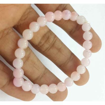 Rose Pink Jade Bracelet 11 Gram (Length 8 Inch)