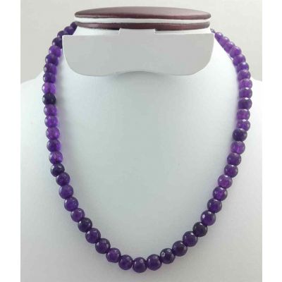 Purple Jade Rosary 41 Gram (Length 19 Inch)