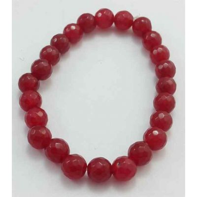 Pinkish Red Jade Bracelet 16 Gram (Length 8 Inch)