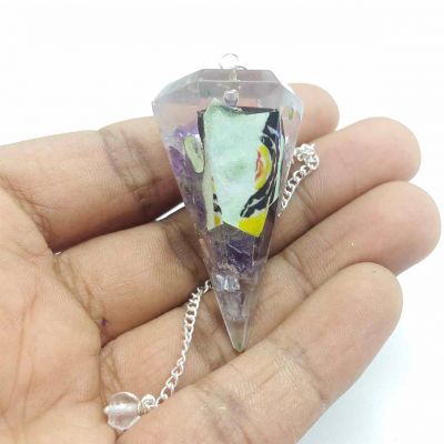 Purple Crystal Pendulum,13 Gram
