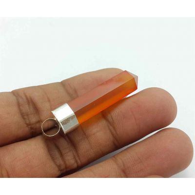 Orange Agate Pencil Pendent 32 x 8 mm