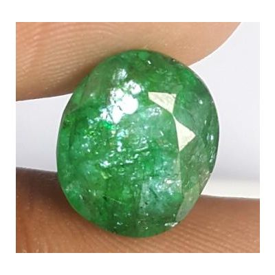 5.68 Carats Natural Zambian Emerald 11.90 x 10.07 x 6.49 mm