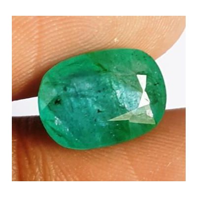 3.33 Carats Natural Zambian Emerald 11.33 x 8.31 x 4.66 mm