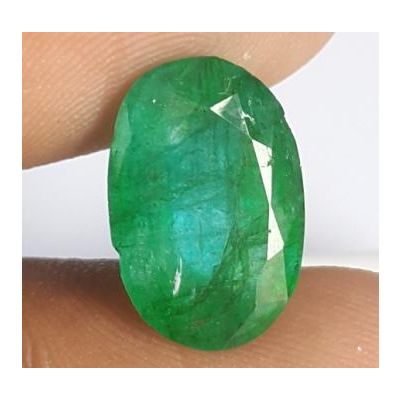 5.63 Carats Natural Zambian Emerald 14.12 x 9.44 x 6.30 mm