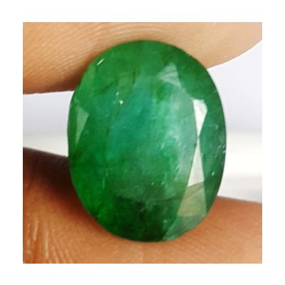 6.42 Carats Natural Zambian Emerald 13.51 x 10.75 x 6.23 mm