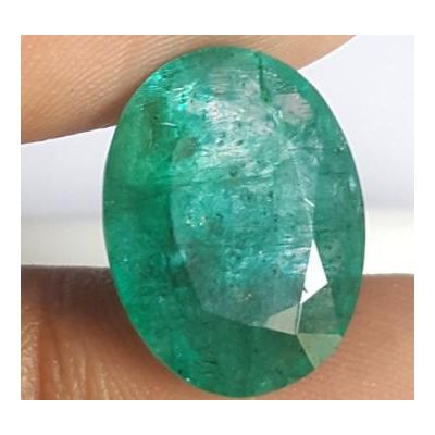 8.59 Carats Natural Zambian Emerald 15.61 x 11.68 x 6.61 mm