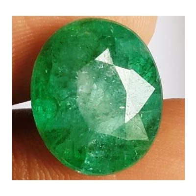 9.02 Carats Natural Zambian Emerald 14.79 x 12.51 x 7.22 mm