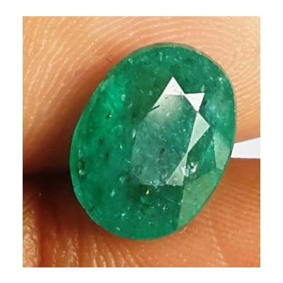 3.04 Carats Natural Zambian Emerald 10.60 x 8.16 x 4.99 mm