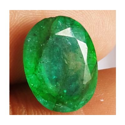 7.02 Carats Natural Zambian Emerald 14.41 x 10.84 x 6.32 mm