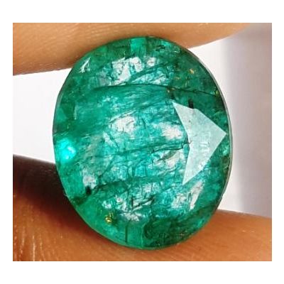 6.62 Carats Natural Zambian Emerald 13.51 x 11.48 x 6.07 mm