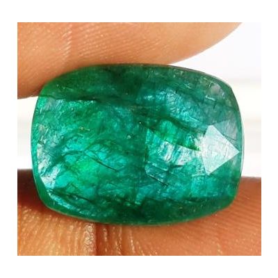8.53 Carats Natural Zambian Emerald 15.72 x 11.99 x 5.58 mm