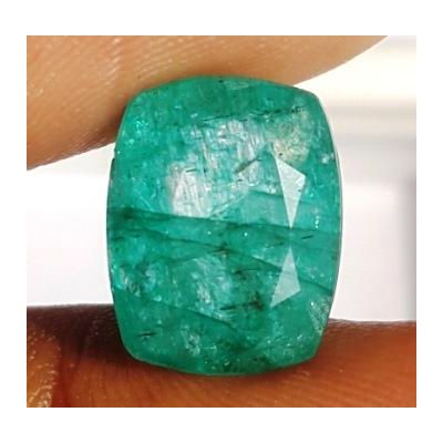 4.74 Carats Natural Zambian Emerald 11.41 x 8.99 x 5.88 mm
