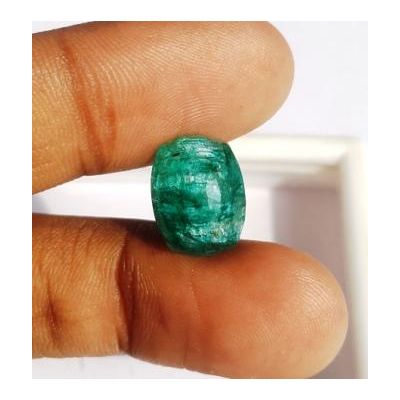 6.95 Carats Natural Zambian Emerald 13.20 x 10.30 x 6.76 mm
