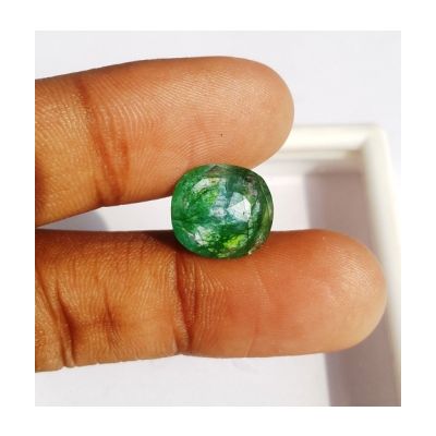 4.60 Carats Natural Zambian Emerald 12.26 x 11.25 x 4.72 mm