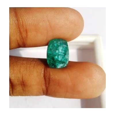 4.92 Carats Natural Zambian Emerald 11.85 x 9.22 x 5.66 mm