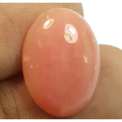 7.19 Carats Natural Pink Opal Oval Shaped 18.09x12.95x4.91 mm