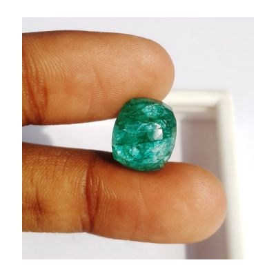 8.53 Carats Natural Zambian Emerald 13.16 x 11.18 x 7.40 mm