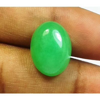 7.76 Carats jade oval Shaped 14.15x10.42x6.37 mm