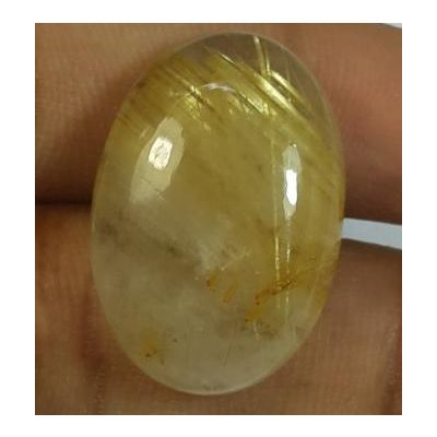 20.40  Golden Rutile Oval shaped 22.44x15.34x7.10mm