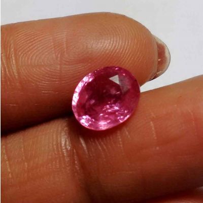 2.51 CT Dark Pink Sapphire Natural Ceylon Mines Gemstone