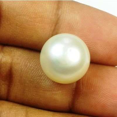 17.05 Carats Natural Creamish White Pearl 13.38. x 12.38 mm
