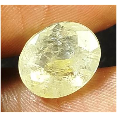 5.74 Carats Natural Yellow Sapphire 9.92 x 8.03 x 7.02 mm