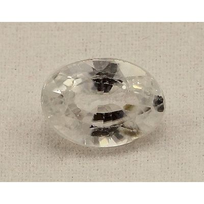 3.28 Carats Colorless Zircon Oval shape 9.30x6.80x4.85mm
