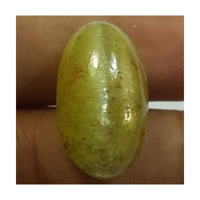 18.57 Carats Natural Apatite Cats Eye Oval Shape 19.60 x 11.27 x 9.30 mm