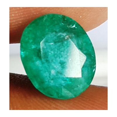 2.93 Carats Natural Zambian Emerald 10.00 x 8.55 x 5.02 mm