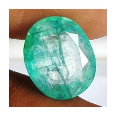 4.21 Carats NaturalColumbian Emerald 11.54 x 9.57 x 5.12 mm