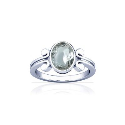 Sparkling White Zircon Sterling Silver Ring - K10