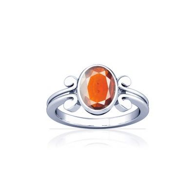 African Hessonite Sterling Silver Ring - K10