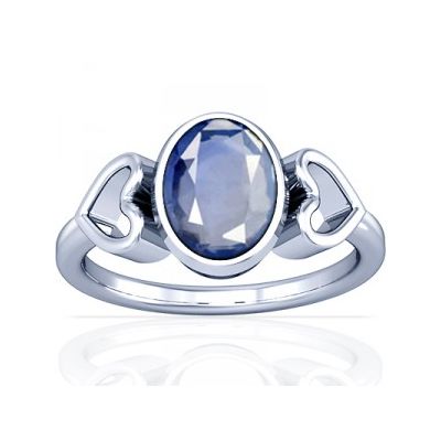 African Blue Sapphire Sterling Silver Ring - K12