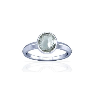 Sparkling White Zircon Sterling Silver Ring - K1