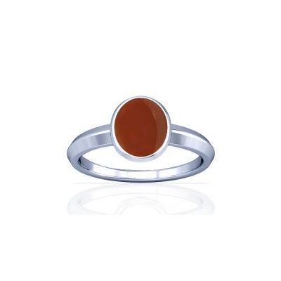 Natural Carnelian Sterling Silver Ring - K1