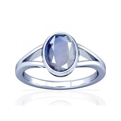 African Blue Sapphire Sterling Silver Ring - K2