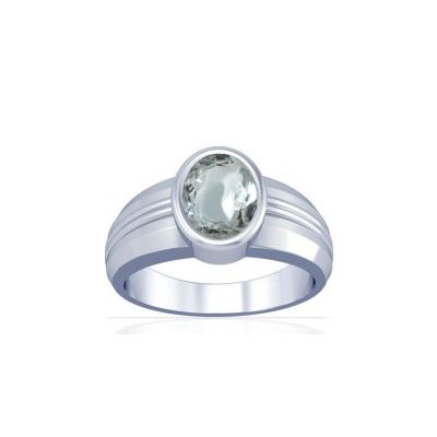Sparkling White Zircon Sterling Silver Ring - K4