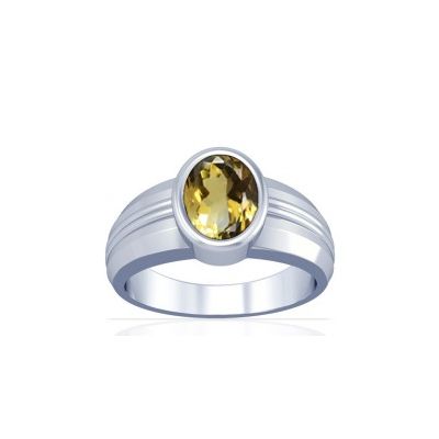 Natural Citrine Sterling Silver Ring - K4