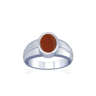 Natural Carnelian Sterling Silver Ring - K4