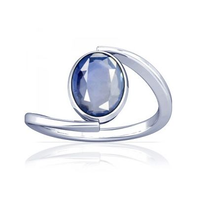 African Blue Sapphire Sterling Silver Ring - K6