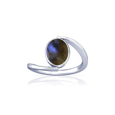 Natural Labradorite Sterling Silver Ring - K6