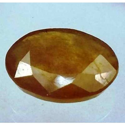 7.60 Carats African Yellow Sapphire 14.12 x 11.33 x 4.13 mm