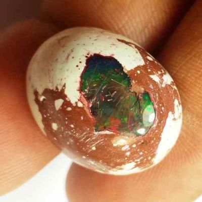16.75 Carats Natural Mexicon Opal 20.27 x 16.66 x 8.88 mm