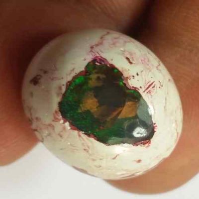17.27 Carats Natural Mexicon Opal 19.30 x 16.28 x 9.27 mm