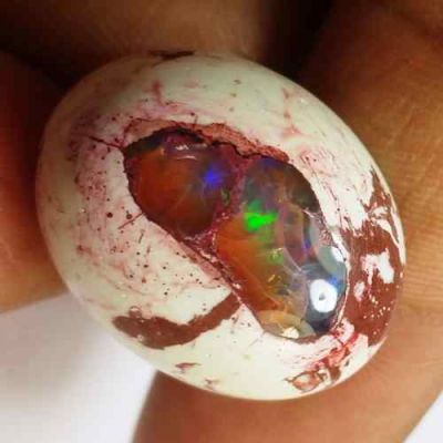 24.66 Carats Natural Mexicon Opal 22.85 x 18.04 x 9.75 mm