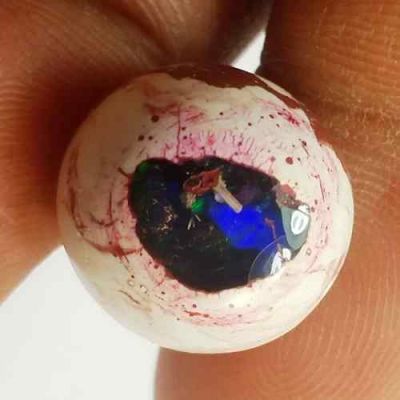 8.66 Carats Natural Mexicon Opal 14.05 x 13.34 x 7.58mm
