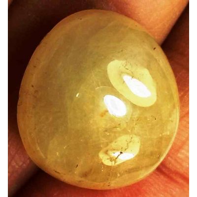 22.33 Carats Yellow Cabs Sapphire 16.65 x 15.04 x 8.01 mm