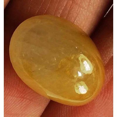 13.48 Carats Yellow Cabs Sapphire 15.31 x 11.40 x 7.61 mm