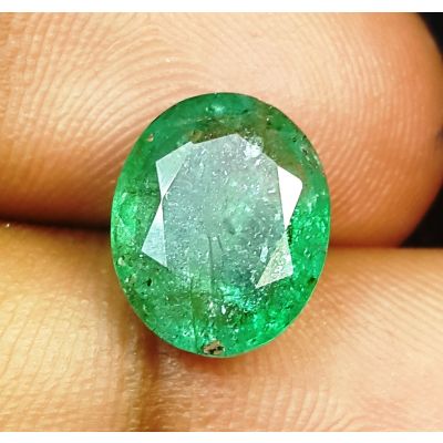 3.97 Carats Natural Green Emerald 10.95 x 8.98 x 5.00 mm